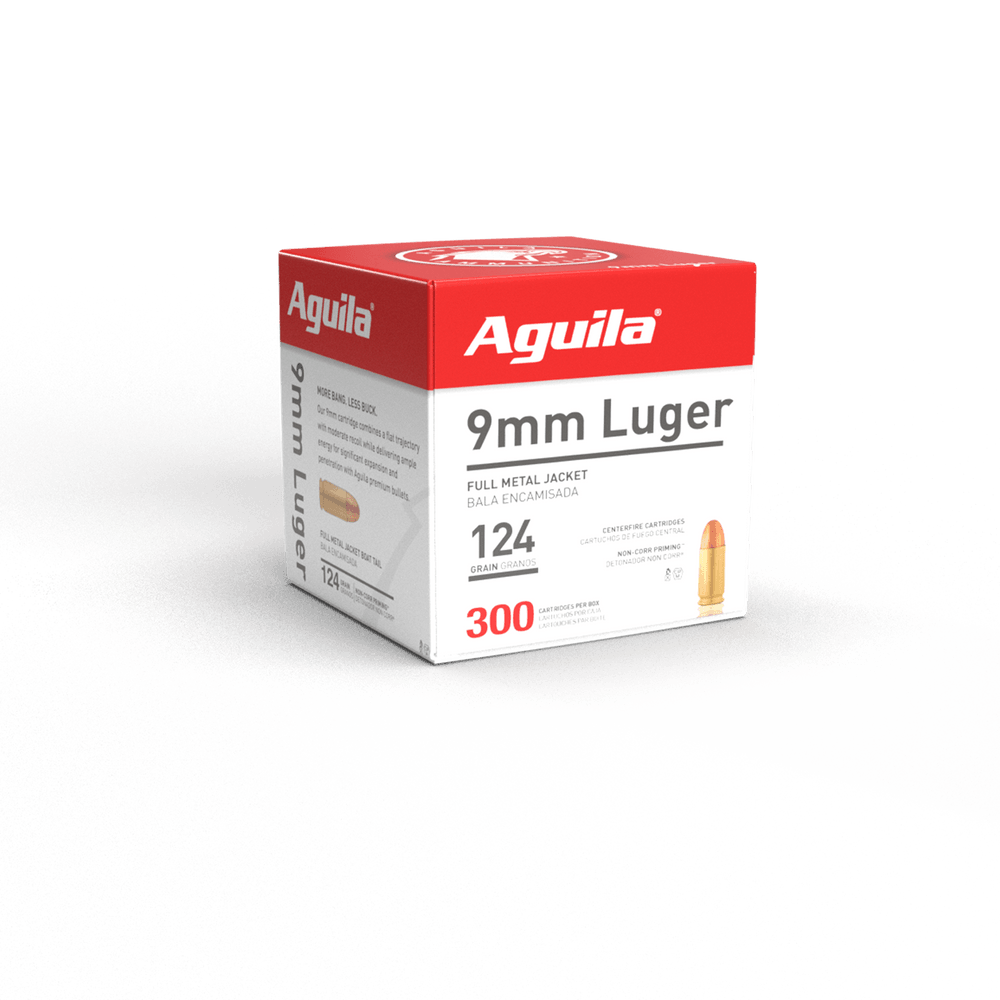 9MM Luger 124 Grain - Full Metal Jacket | Aguila Ammunition